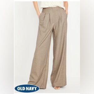 Old Navy Extra High-Waisted Super Wide-Leg Pants Gray Melange Tall Size 4